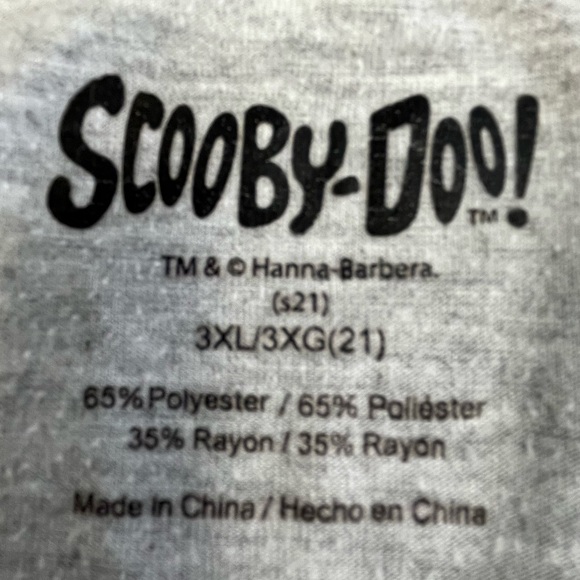 Scooby Doo Mystery Inc. Grey Graphic T-Shirt, size 3XLarge - Picture 9 of 11